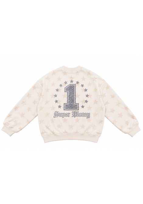 Felpa con strass ARTSUPERMONEY KIDS | SMJST05022WH